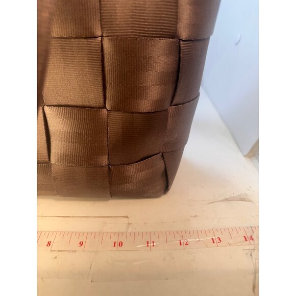 Harveys Original Seat Belt Strap Brown Woven Purse Tote Shoulder Bag - Picture 6 of 9